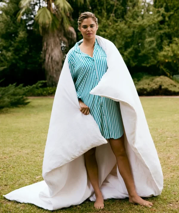 Cotton Stripe Nightshirt-Sussan Clearance