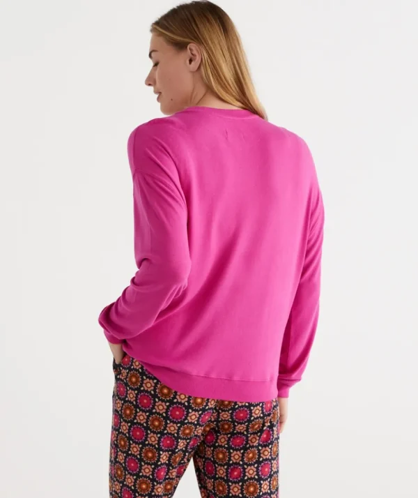 Relaxed Crew Neck Top-Sussan New