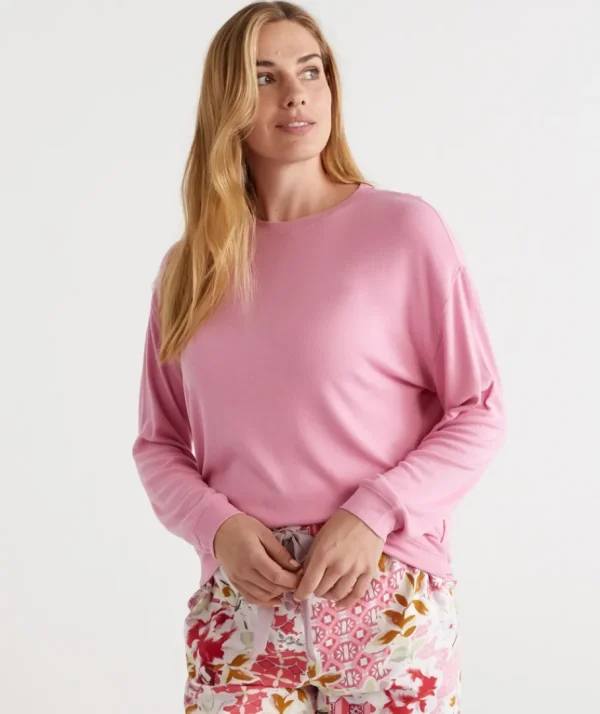 Relaxed Crew Neck Top-Sussan New