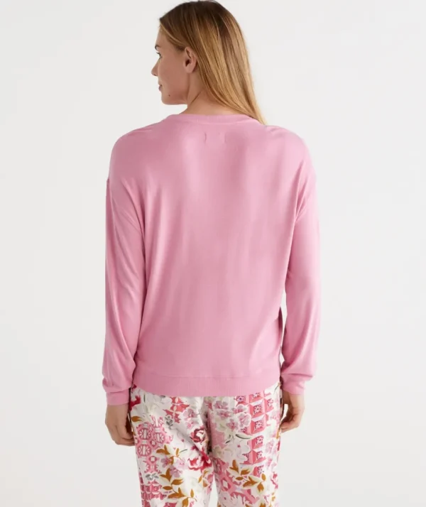 Relaxed Crew Neck Top-Sussan New